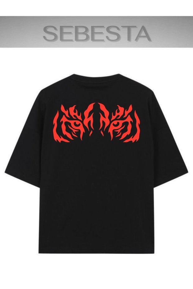 Lion Printed Premium Oversize T-Shirt