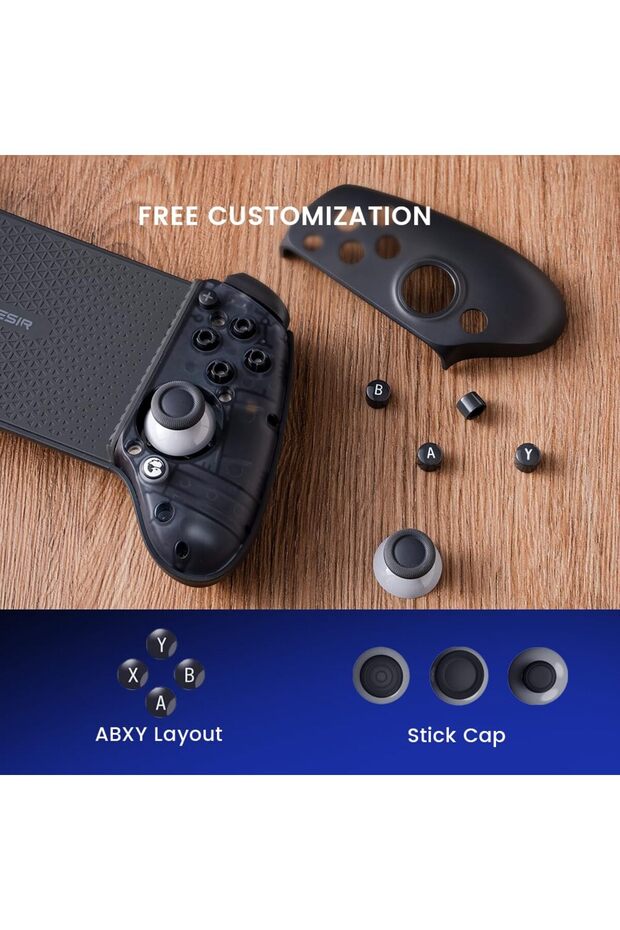 G8 Plus Bluetooth Controller for Switch, iOS, Android, Tablets & PC, Hall Effect Joysticks - 6