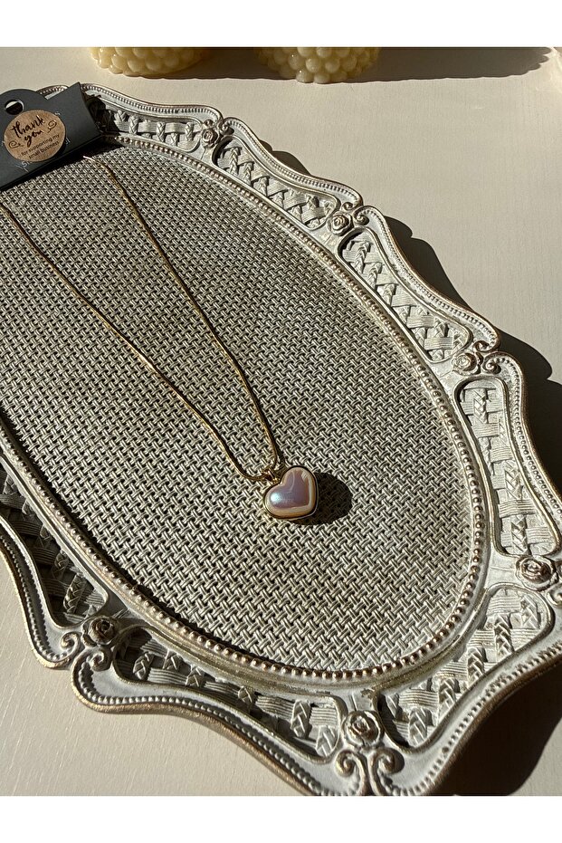 kalpli çelik kolye - 1