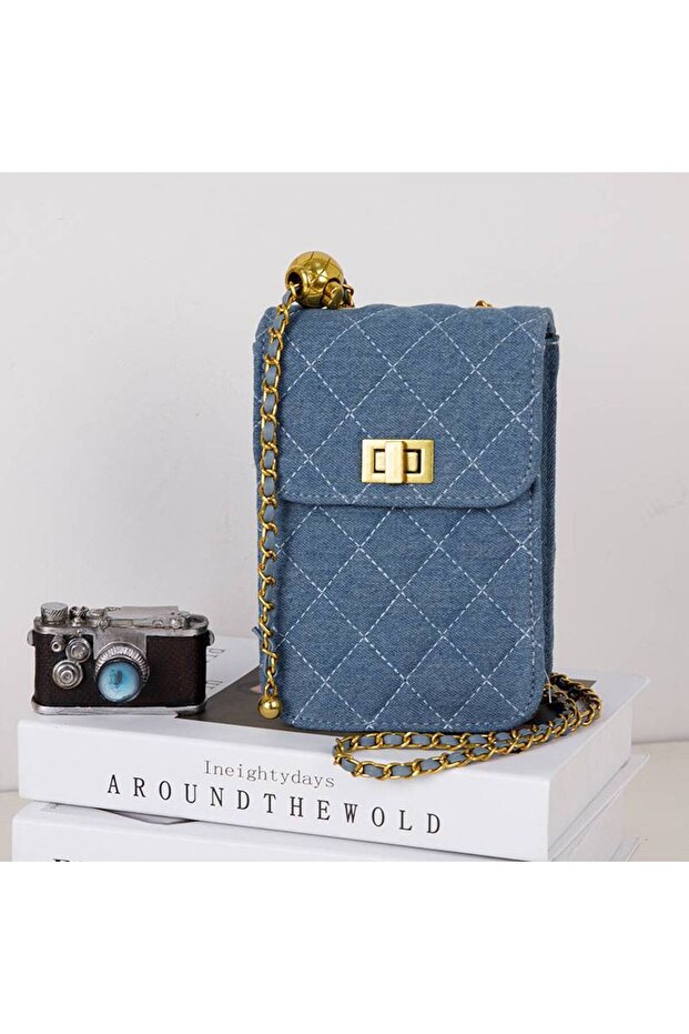 Women's Bag with Rectangular Pattern - 2