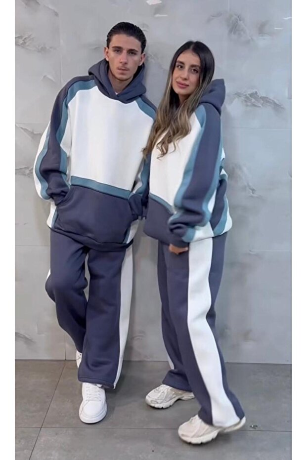 Unisex Premium Oversize Tracksuit Set – 2-Piece Set with Hood – New Season Trend