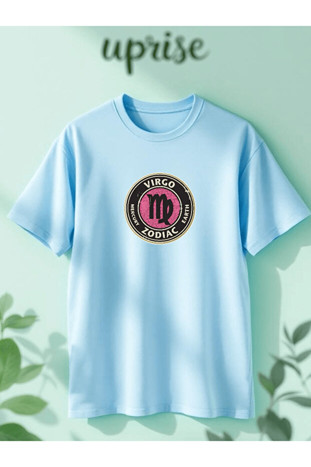Virgo Virgo Zodiac Astrology Printed Cotton Oversize T-Shirt