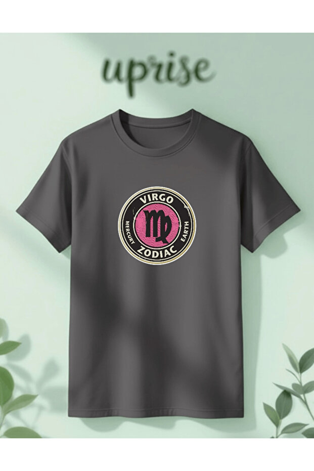 Virgo Virgo Zodiac Astrology Printed Cotton Oversize T-Shirt