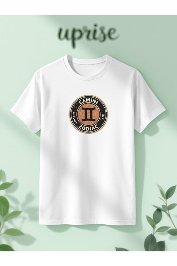 Gemini Gemini Zodiac Sign Astrology Zodiac Printed Cotton Oversize T-Shirt