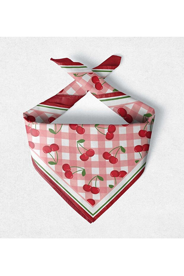 Pötikare Cherry Patterned Scarf - 2