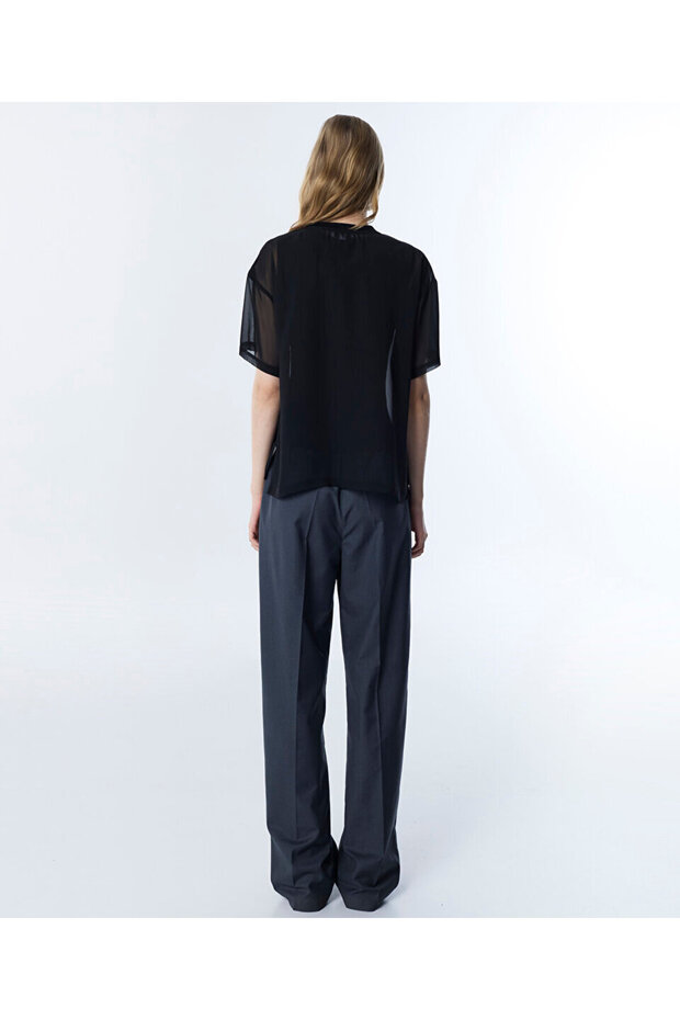 SLOGANLI ÇİFT PARÇA BLUZ - 6