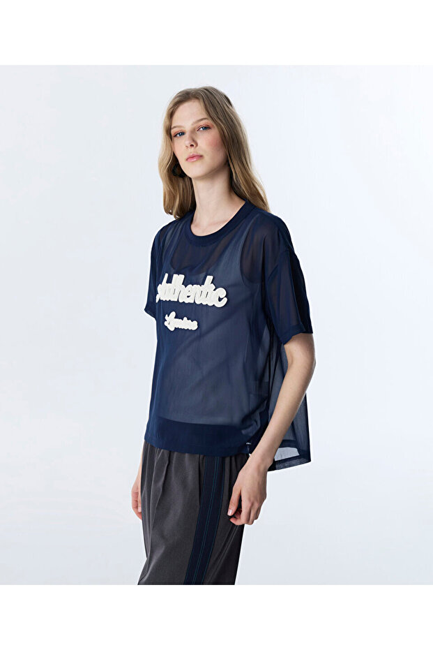 SLOGANLI ÇİFT PARÇA BLUZ - 5