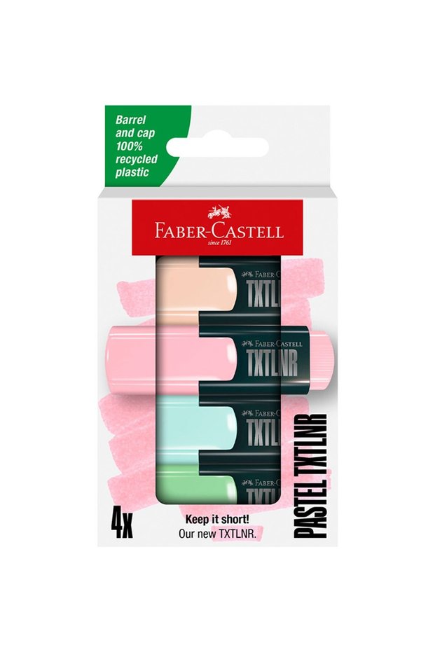 Faber-Castell Highlighter Mini Textliner Pastel 4 Colors 5030 154214
