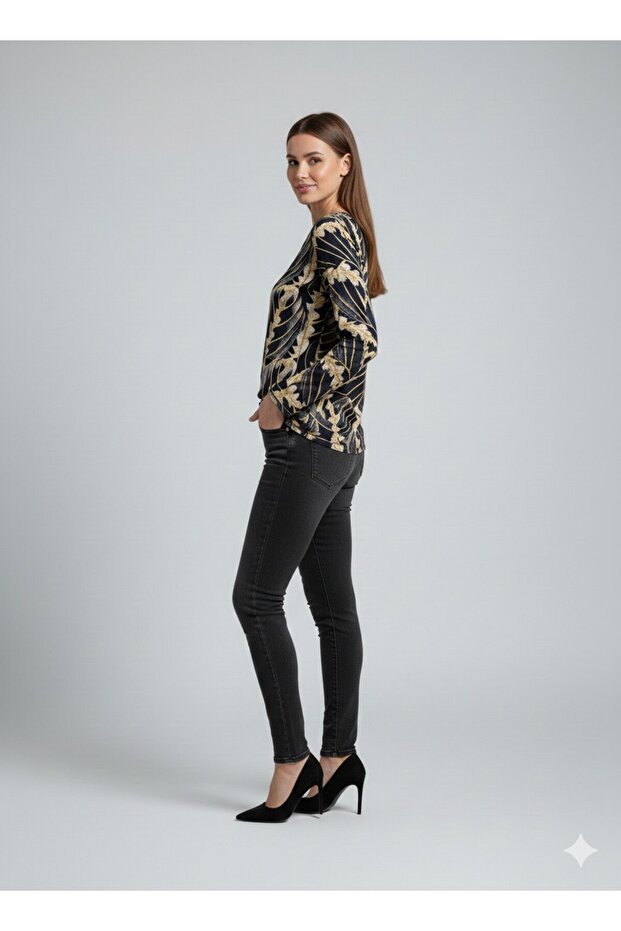 Kendinden İşlemeli Bluz 099 - 2