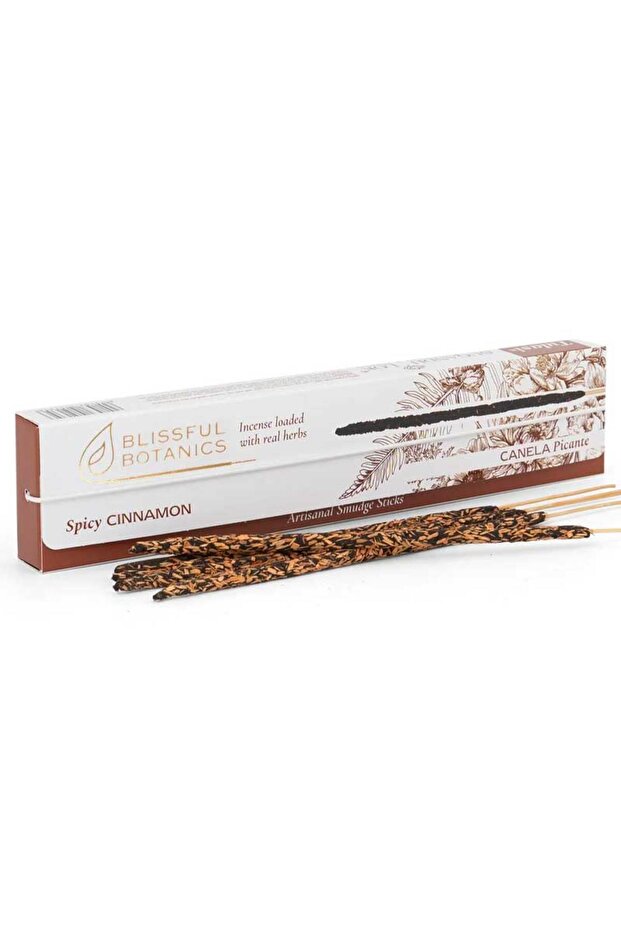 Blissful Botanics Spicy Cinnamon Charcoal Free Incense Sticks (8s)