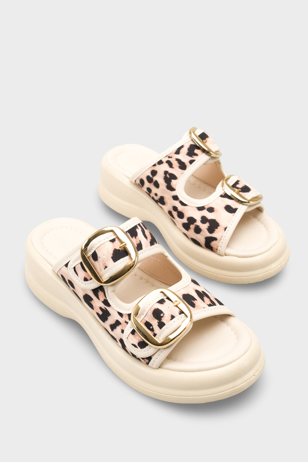 Tarveidei Women's Slippers 00121020 Beige Leopard