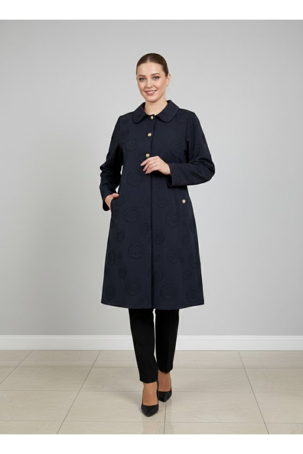 Parachute Star Button Detail Zippered Jacket