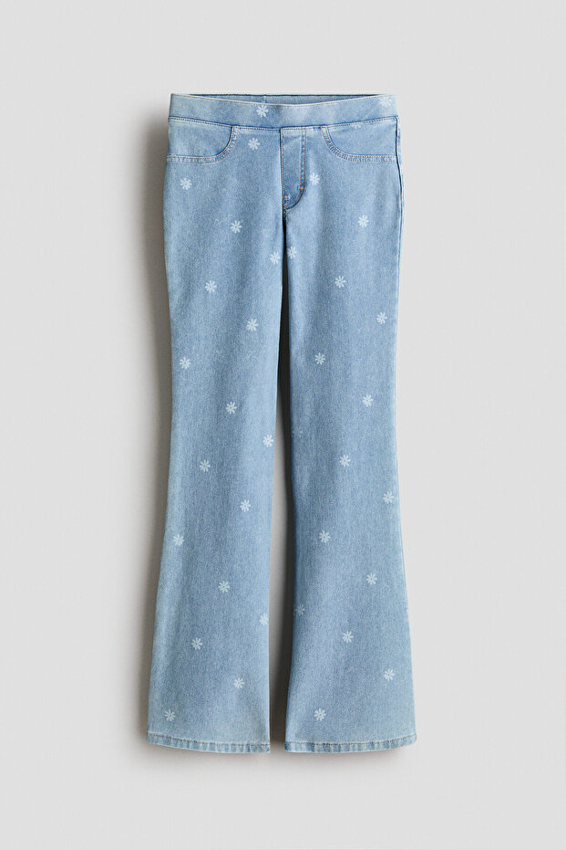 Kot Görünümlü İspanyol Paça Jegging - 1