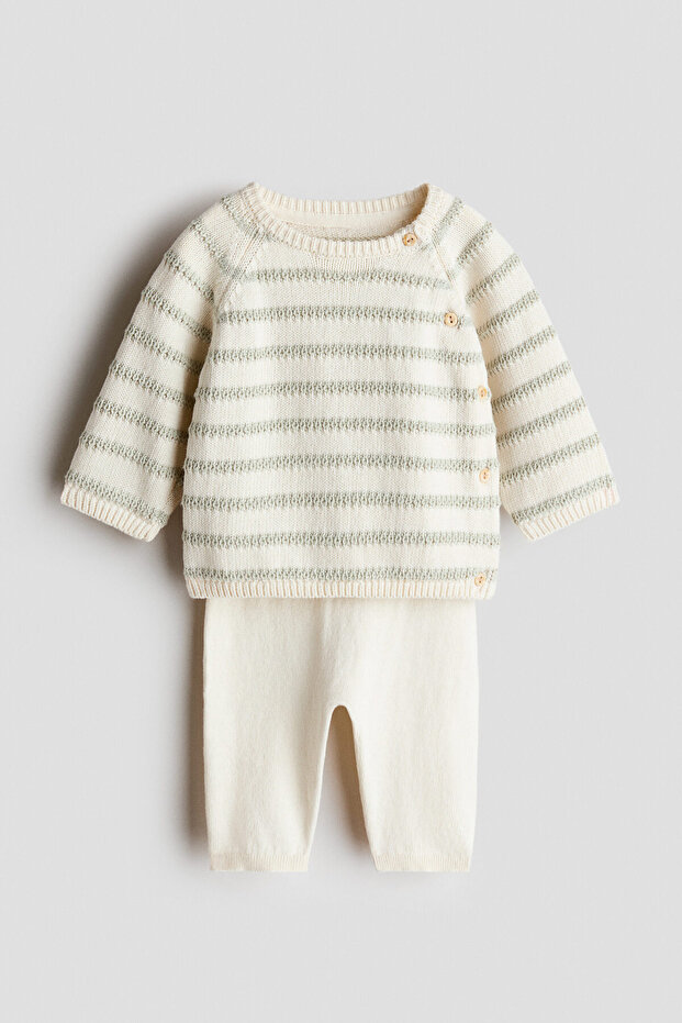 2 Parçalı Pamuklu Triko Set - 5