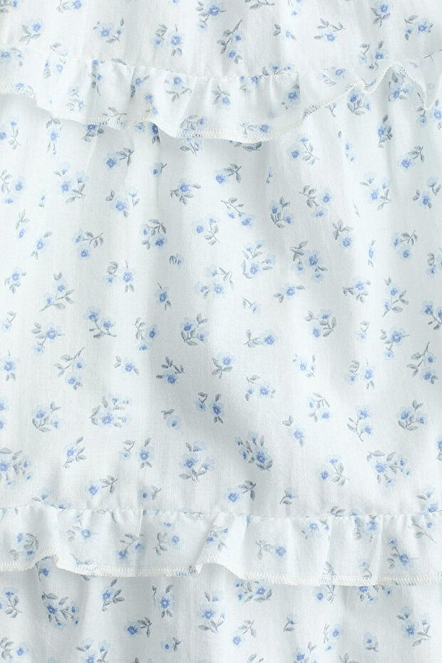 Pamuklu ve Katlı Elbise - 2