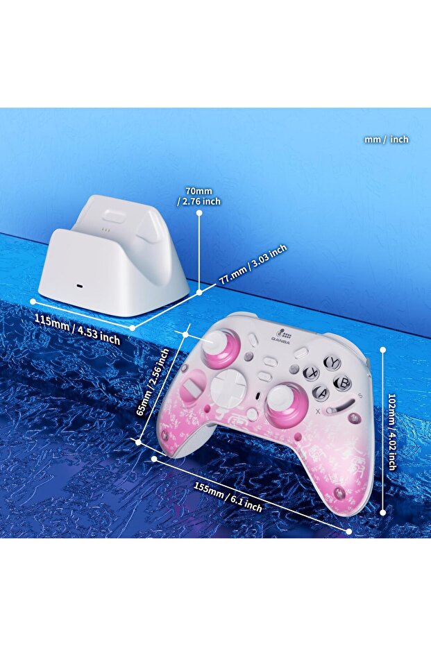 وحدة تحكم لاسلكية ذكية متعددة الأوضاع من Qanba Phantom لأجهزة الكمبيوتر التي تعمل بنظام Windows وأجهزة Android وiOS والتلفزيون والكمبيوتر - 8