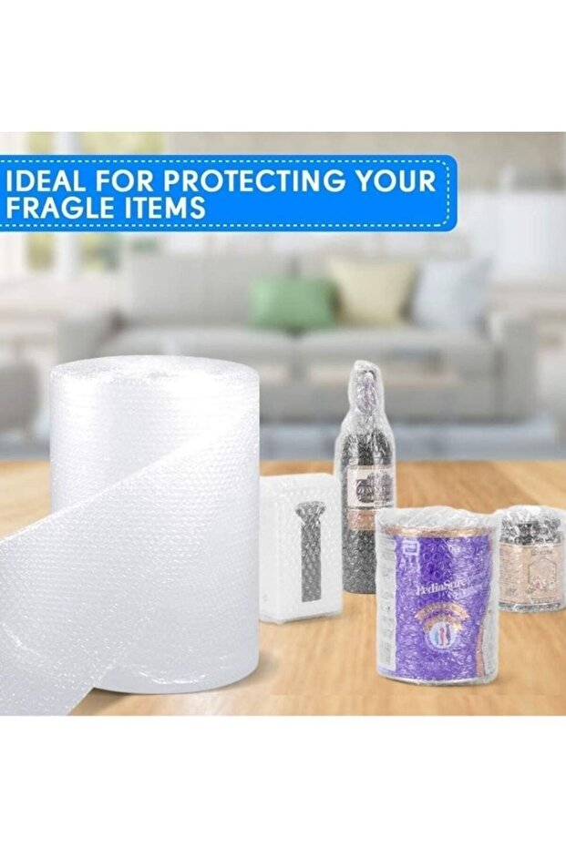 لفة لفّ فقاعي 25 متر × 50 سم - مادة تغليف خفيف - 6