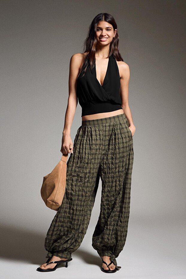 Çapraz halter bluz - 4