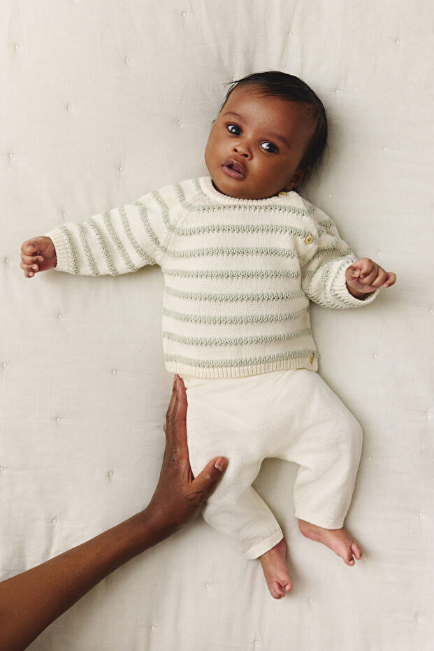 2 Parçalı Pamuklu Triko Set - 1