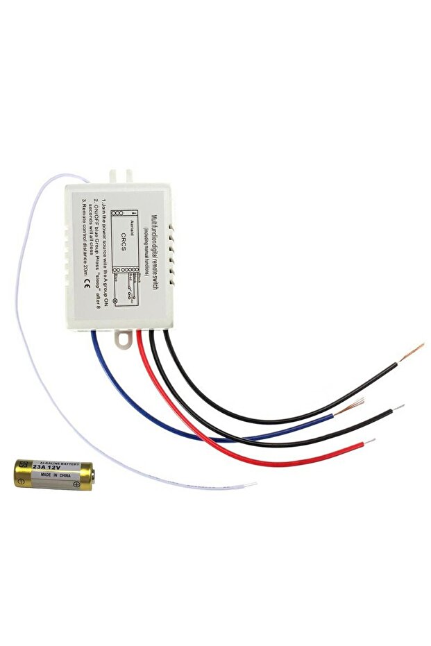 Wireless switch and remote control set, with switch function, range 20 m - 2