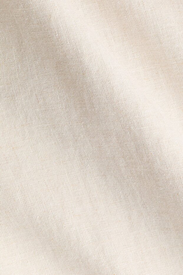 Keten Karışımlı Oversize Gömlek - 5