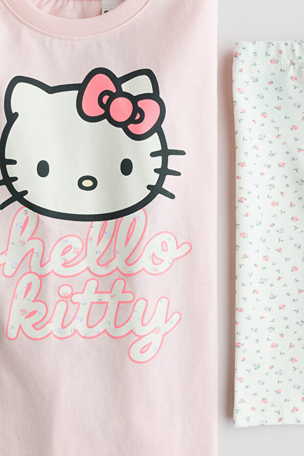 2 Parçalı Pamuklu ve Baskılı Set - 2