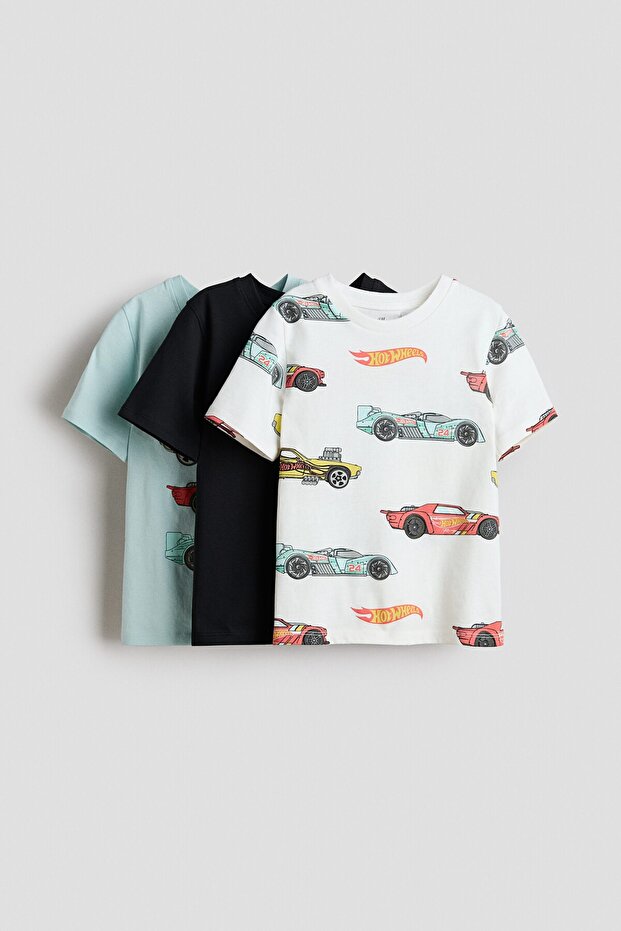 3'lü Baskılı Tişört - 1