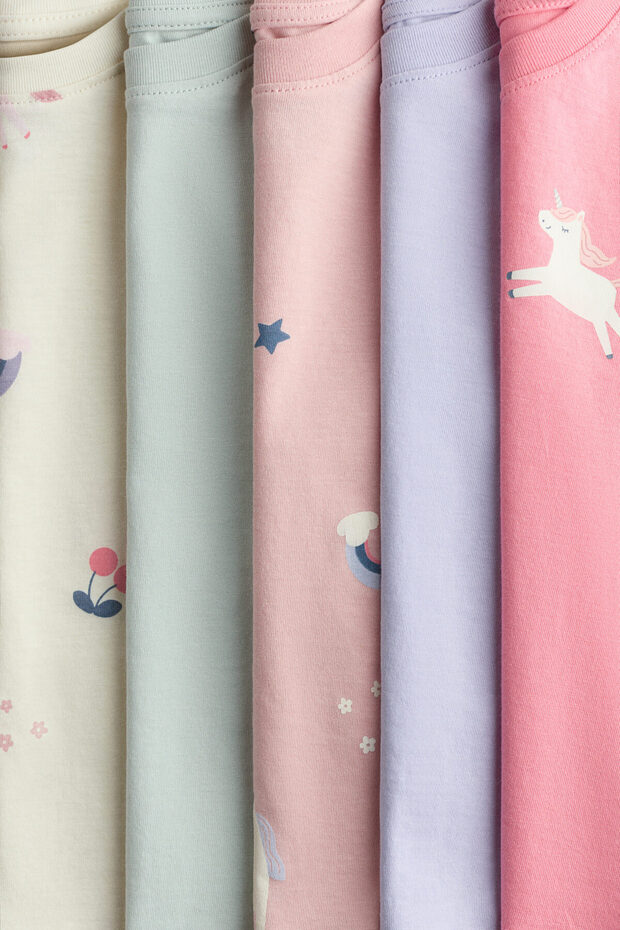 5'li Pamuklu Tişört - 2