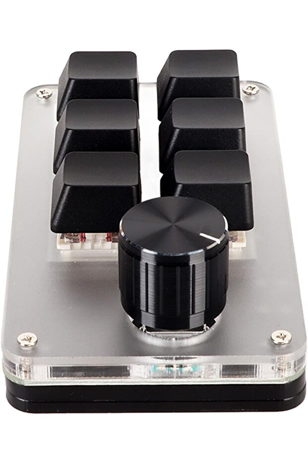 لوحة مفاتيح ماكرو قابلة للبرمجة، لوحة مفاتيح ماكرو ميكانيكية للألعاب مع مقابض قابلة للتخصيص، مفتاح أحمر، واحدة - 8