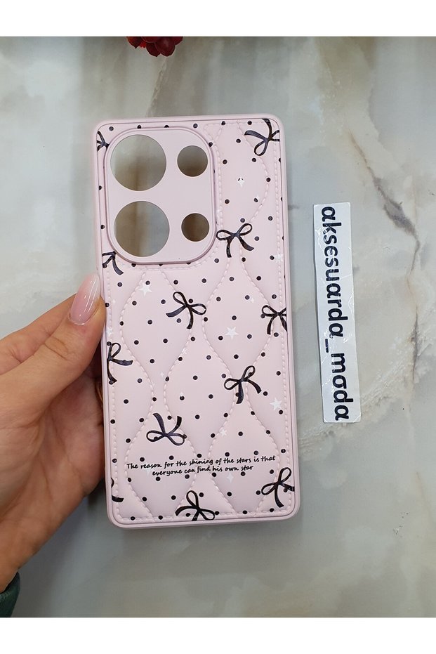 Redmi Note 13 Pro 4g Compatible Quilted Floral Pattern Puff Case
