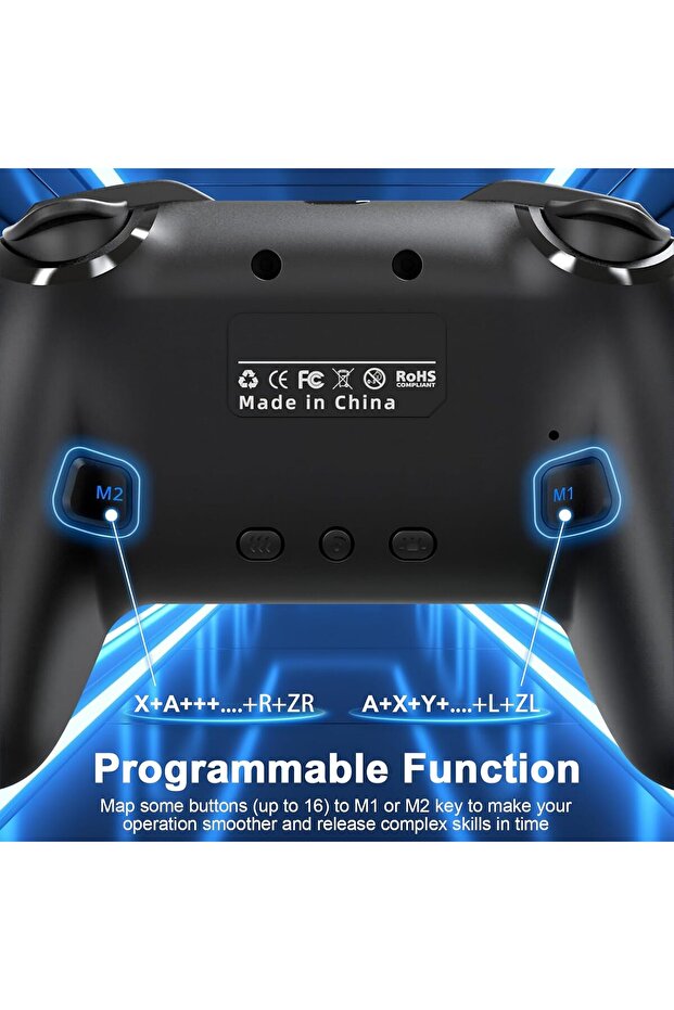 Begally Switch Controller Wireless for Switch/Lite/OLED Wireless Gamepad for PC/iOS/Android with RGB - 3