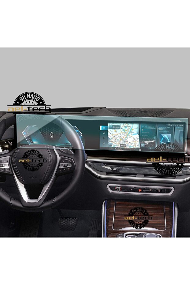 واقي شاشة نانو متوافق مع العدادات الرقمية ونظام الملاحة لسلسلة BMW X5 2024-2026