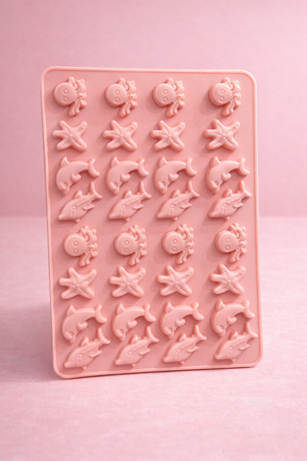 Bt-222 jelly bean silicone mold - sea theme - 21 x 15 cm