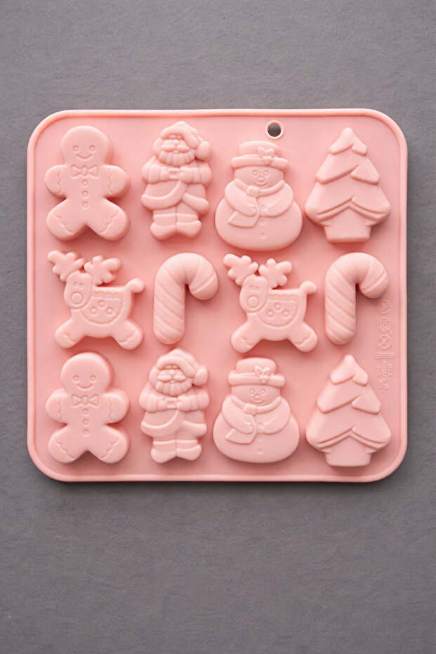 Bt-269 Christmas Themed Silicone Mold 12 Models 16 X 16 cm