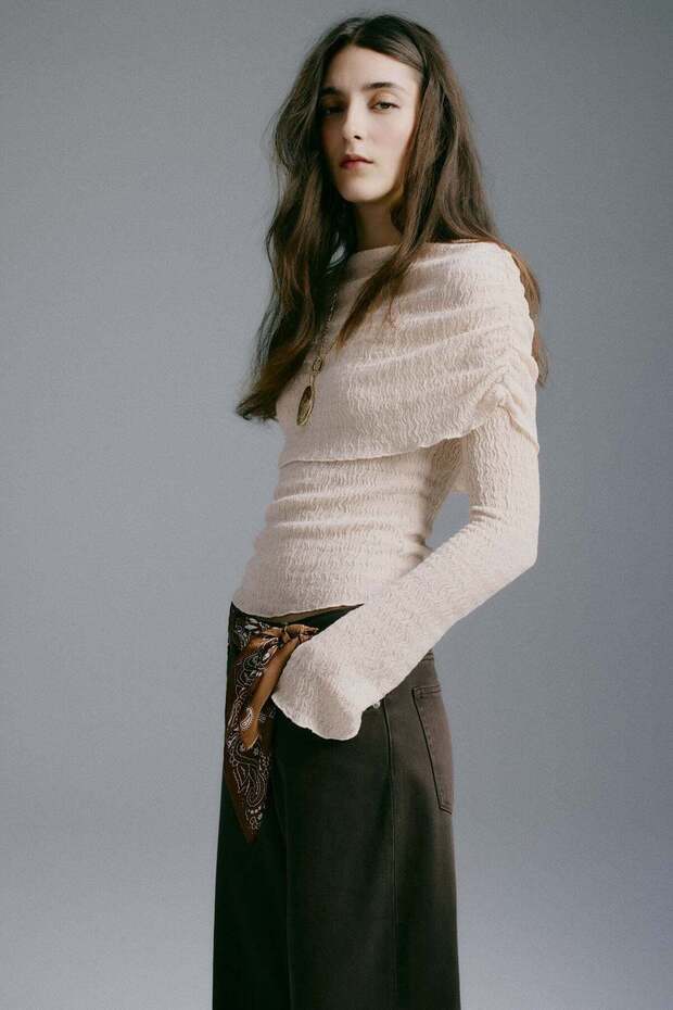 بلوزة جيرسي متعددة الطبقات - 1