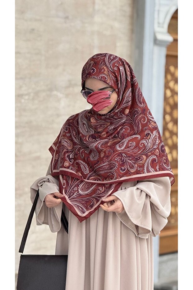 Cotton Soft Azalea Pattern Scarf-Kremit