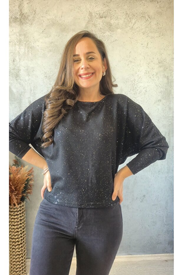 Simli Modal Kumaş Bluz - 3