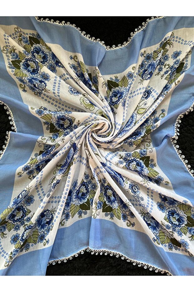 Crochet Embroidered Scarf/Yemeni/Textile/Cloth