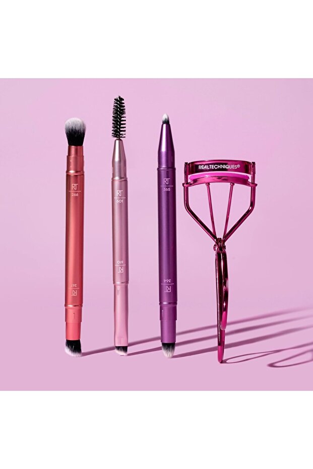 مجموعة فرشاة مزدوج + رموش مكونة من 4 قطع - 7