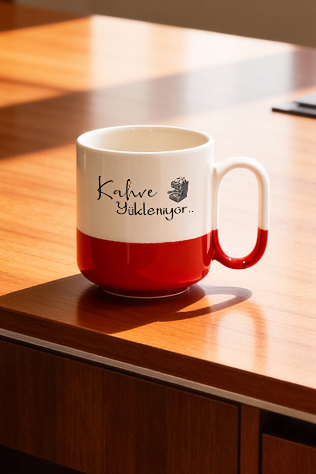 كوب قهوة بتصميم مطبوع من السيراميك سعة 330 مل - 2