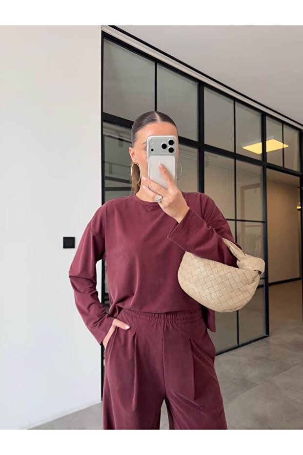 Basic Modal Suit Bordo