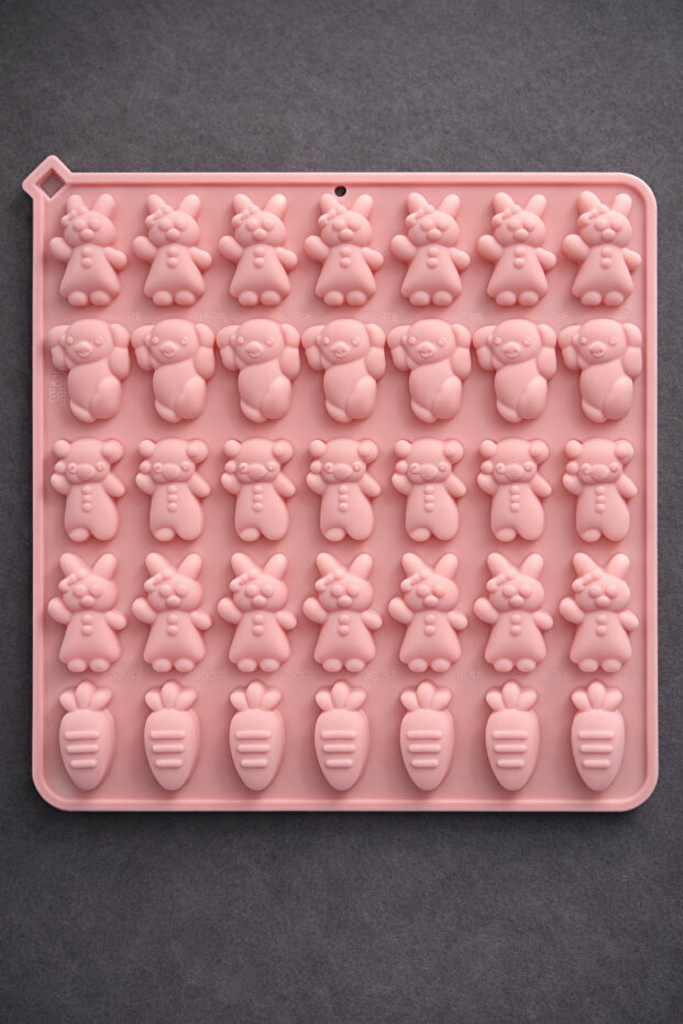 Bt-221 Jeli̇bon Silicone Mold Animal Rabbit Themed 18 X 13 cm