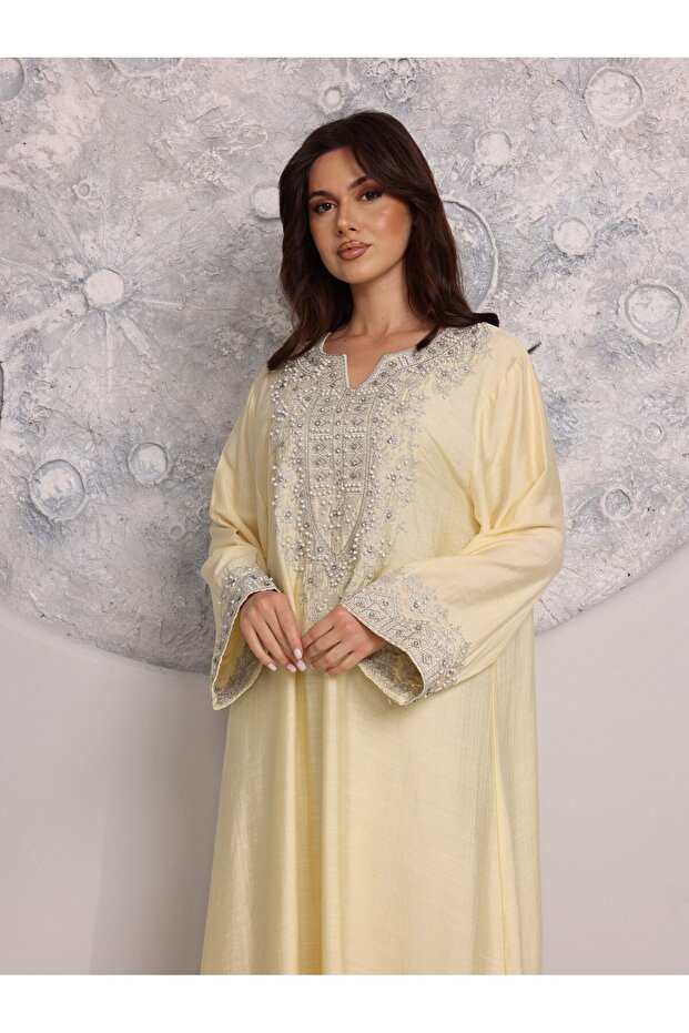 جلابيات فضية فاخرة بخيوط فضية - 2