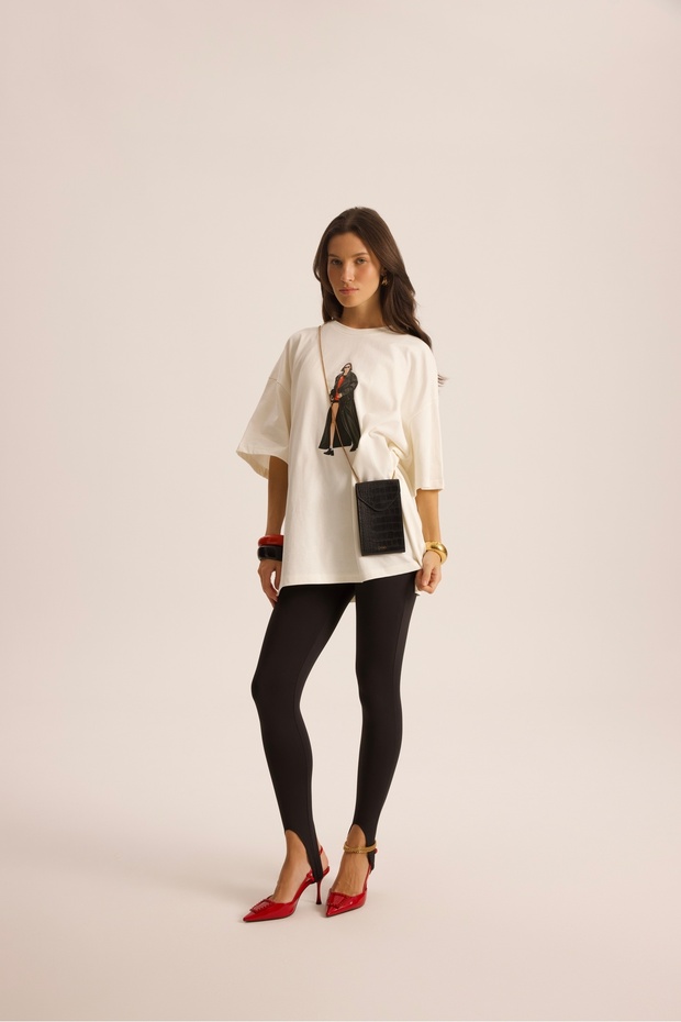 Simone Oversize Beyaz T-Shirt - 3