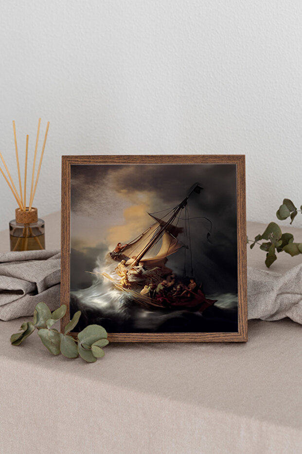 Wooden Framed Square Table Tk3521