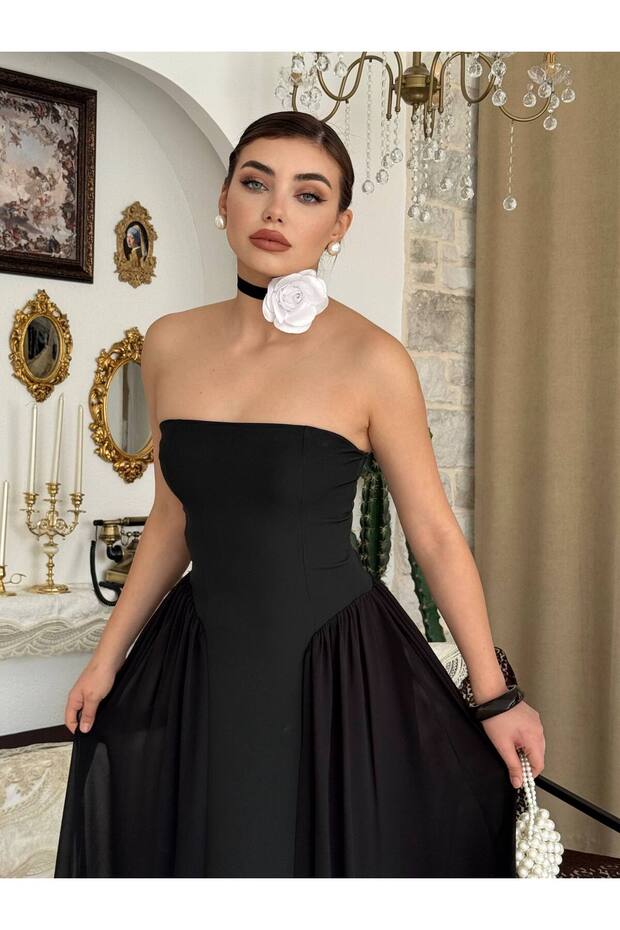 Reny Straplez Elbise - 6