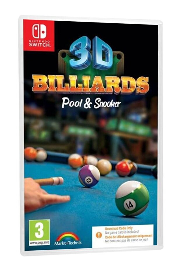 3D Billiards Pool and Snooker (Code in a Box) - Nintendo Switch - 1