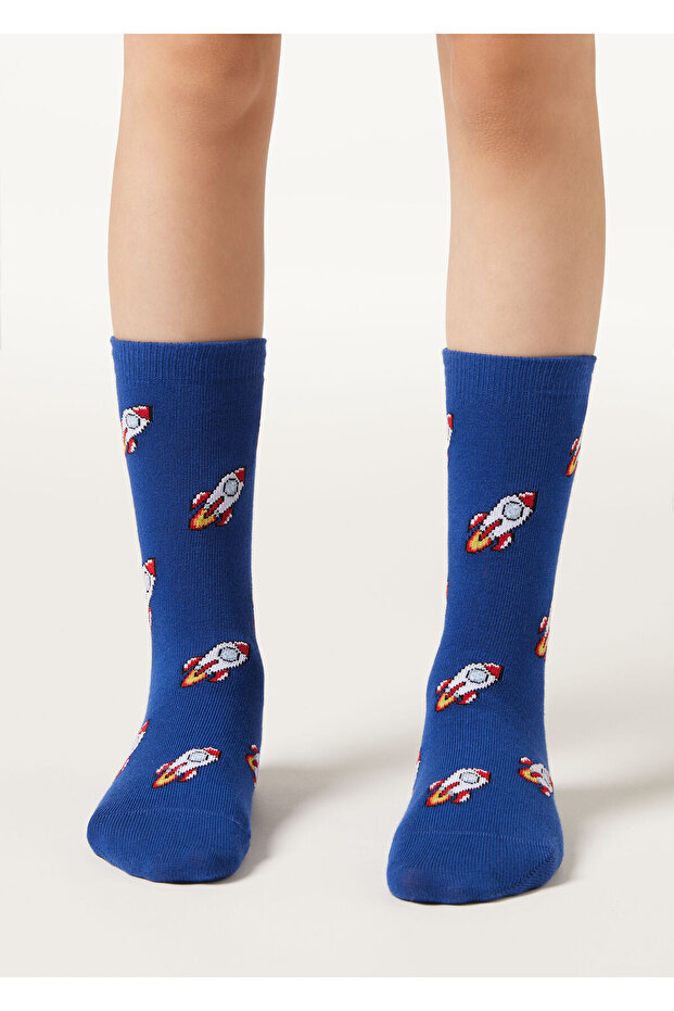 Patterned Children's Socks - 1