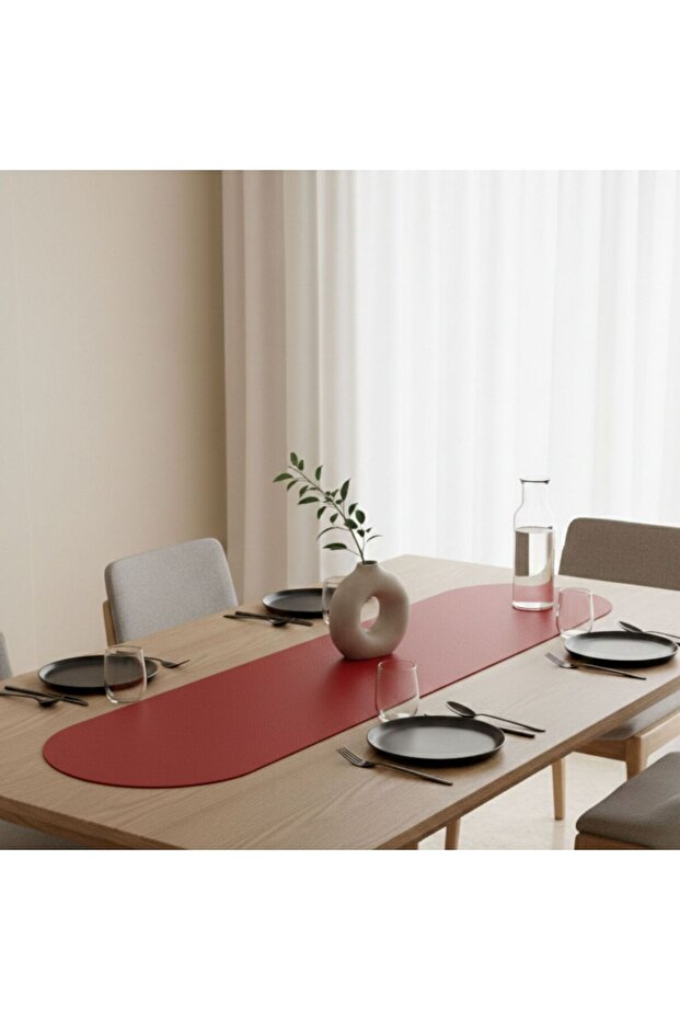 1 Piece Leather Runner-40X140 Cm-Leather Table Cloth