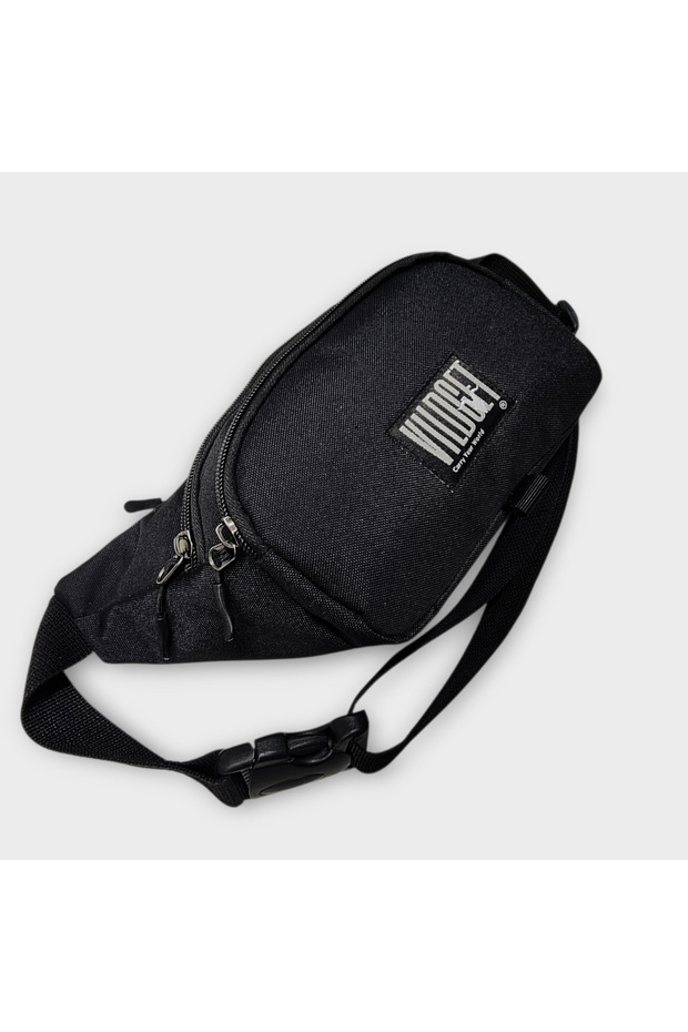 Unisex Black Waist and Chest Bag